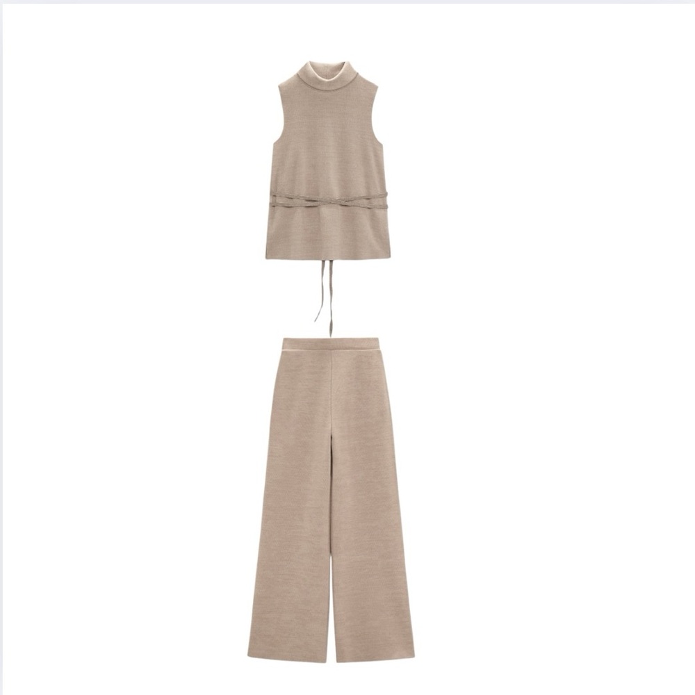 Tan Zara Sweater Set